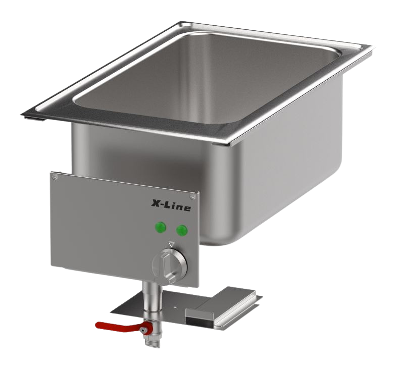 PALUX X-Line Bain-Marie Ablauf nach unten