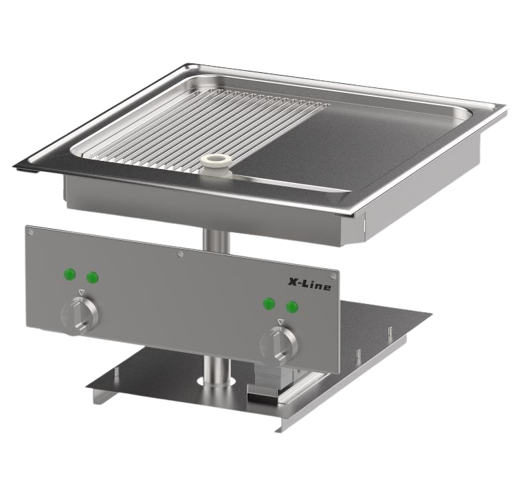 PALUX X-Line Grill-Bratplatte Ablauf nach unten